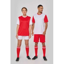 TRICOU UNISEX BICOLOR CU MÂNECĂ SCURTĂ
