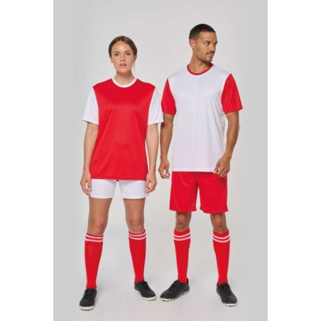TRICOU UNISEX BICOLOR CU MÂNECĂ SCURTĂ
