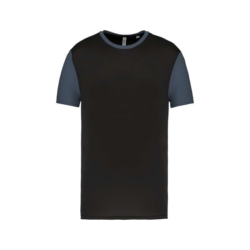 TRICOU UNISEX BICOLOR CU MÂNECĂ SCURTĂ
