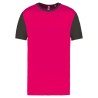 TRICOU UNISEX BICOLOR CU MÂNECĂ SCURTĂ