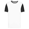 TRICOU UNISEX BICOLOR CU MÂNECĂ SCURTĂ