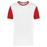 TRICOU UNISEX BICOLOR CU MÂNECĂ SCURTĂ