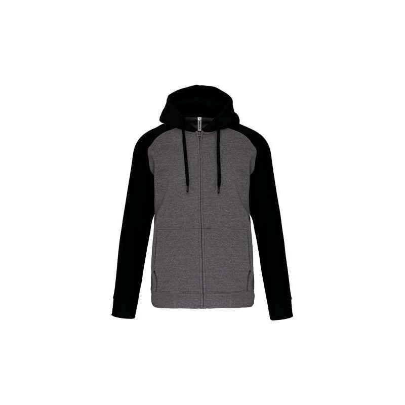 JACHETĂ UNISEX CU FERMOAR ÎN DOUĂ TONURI