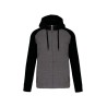 JACHETĂ UNISEX CU FERMOAR ÎN DOUĂ TONURI