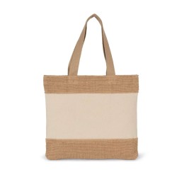 Sacoșă din iută și bumbac personalizată – Branding eco-friendly