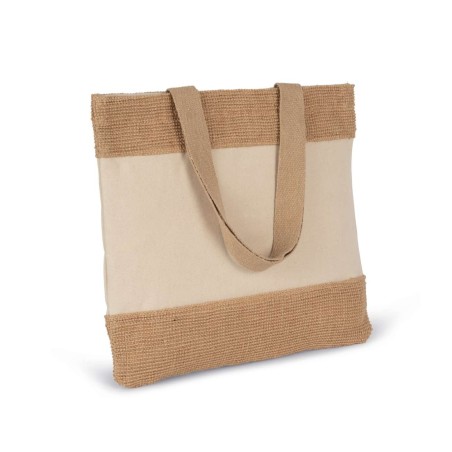 Sacoșă din iută și bumbac personalizată – Branding eco-friendly